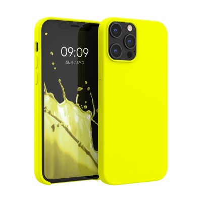 Husa pentru Apple iPhone 12 Pro Max, Silicon, Galben, 52644.149 foto