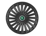 Cumpara ieftin Set 4 capace roti pentru Skoda Nou Verde, model Joy Black, R16, Autohelix MSA