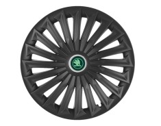Set 4 capace roti pentru Skoda Nou Verde, model Joy Black, R16 foto