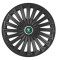Set 4 capace roti pentru Skoda Nou Verde, model Joy Black, R16