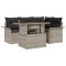 vidaXL Set de canapele pentru grădină 5 pcs Gri deschis Rattan poli 3357015