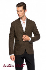 Sacou Barbati Maro Smart Casual Slim Fit S001 Art06 foto