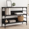 VidaXL Măsuță consolă, negru, 100x32x75 cm, lemn compozit