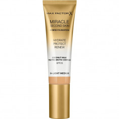 Max Factor Miracle Second Skin fond de ten crema hidratant SPF 20 culoare 04 Light Medium 30 ml