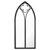 Cumpara ieftin Oglinda,negru, 100x45 cm,fier, pentru utilizare in interior
