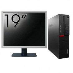 Pachet Calculator LENOVO M900 SFF, Intel Core i5-6500 3.20GHz, 8GB DDR4, 120GB SSD, DVD-RW + Monitor 19 Inch foto