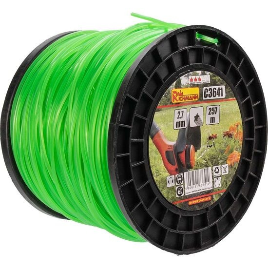 Fir rezerva motocoasa, trimmer, tip stea, 2.7 mm x 257 m, Richmann