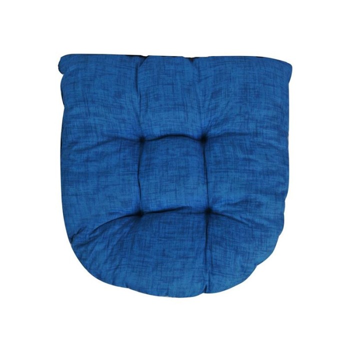 Perna pentru scaun, 45x50 cm, Albastru, Bumbac/Poliester, ATU-084913
