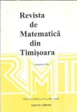 Revista Matematica Timisoara Nr. 2 An 2001 Carte Veche Editie Carti Colectie