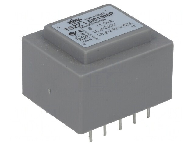 Transformator &icirc;ncapsulat 1,2VA 230V 24V 50mA PCB