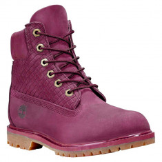 Bocanci dama TIMBERLAND 6 inch premium originali piele waterproof magenta 35 foto