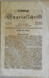 1860 Siebenburger Quartalschrift / publicație Sibiu / Transilvania / Ardeal