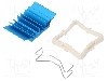Radiator extrudat, aluminiu, 21mm x 21mm, albastru, Advanced Thermal Solutions - ATS-50210B-C1-R0