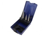 Set de burghie graduale oţel rapid şlefuit HSS-G tablă,metal - Set de burghie HSS-G pentru tablă și metal