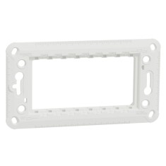 Suport plastic Schneider Electric Noua Unica NU7104P_DM, 4 module, pentru rama priza / intrerupator