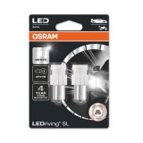 Cumpara ieftin Set 2 becuri cu Led 12V (P21W) WHITE 6000K BLI OSRAM