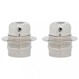 Cumpara ieftin Suporturi de lampa 2 buc Nichel satinat E27