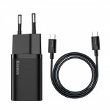 &Icirc;ncărcător Usb-c Baseus Mini Power Delivery 25w Cu Cablu Usb-c 100 Cm Amio BAS20602, General