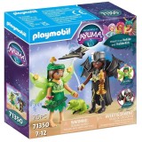 Playmobil Adventures of Ayuma - Forest Fairy si Bat Fairy cu animalute