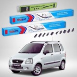 Cumpara ieftin Ștergătoare Suzuki Wagon R+ EM 1997-2000 | Set Față și Spate Flat Premium &ndash; TeamCar&reg;
