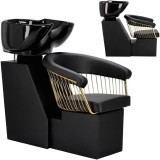 Scafa coafor Zoe pentru salonul de coafură și frizerie cu bol ceramic mobil armătură baterie si cască