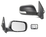 Oglinda exterioara Toyota Corolla (E14/E15), 06.2010-12.2013, partea Dreapta, culoare sticla crom, sticla convexa, cu carcasa grunduita, ajustare ele