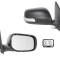 Oglinda exterioara Toyota Corolla (E14/E15), 06.2010-12.2013, partea Dreapta, culoare sticla crom, sticla convexa, cu carcasa grunduita, ajustare ele