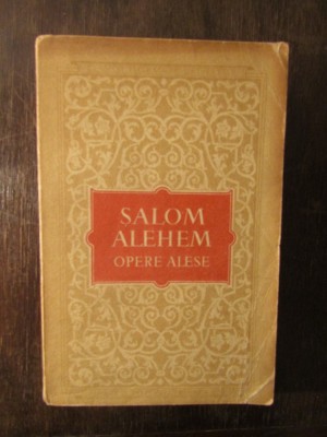 SALOM ALEHEM -OPERE ALESE foto