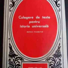 Culegere De Texte Pentru Istoria Universala Epoca Moderna Vol - Colectiv ,547133