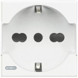 Priza schuko standard german italian 2M Axolute Bticino alb HD4140A16