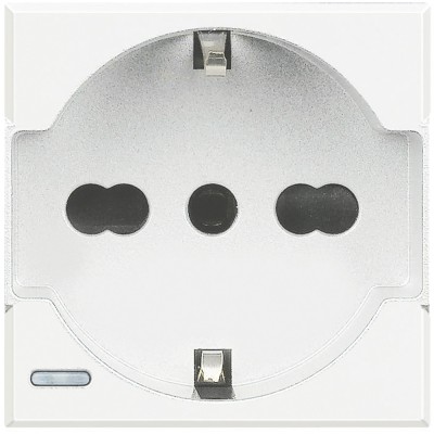 Priza schuko standard german italian 2M Axolute Bticino alb HD4140A16 foto