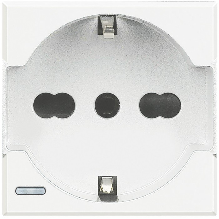 Priza schuko standard german italian 2M Axolute Bticino alb HD4140A16