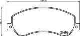 Set placute frana punte fata Ford Transit, 04.2006-2014, marca SRLine Polonia S70-0297