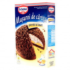 Mix pentru Prajitura Musuroi de Cartita, Piersici si Iaurt, Dr. Oetker, 366 g, Prajitura Musuroi de Cartita, Prajitura Dr. Oetker, Prajitura Musuroi c