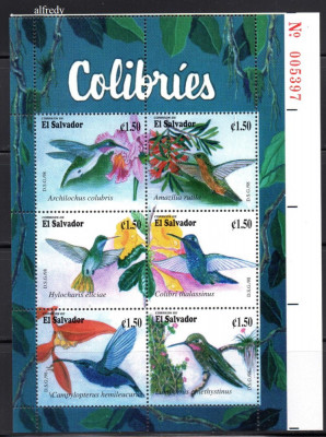 SALVADOR 1998, Fauna, Pasari, MNH, serie neuzata foto