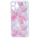 Husa iPhone 11 Pro TPU Vintage Leaves - Protectie Premium, Design Elegant