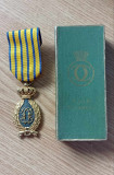 Medalie Decoratie Semnul Onorific pt 25 ani serviciu militar pt ofiteri + cutie