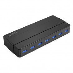 Hub USB Orico H7928-U3 7x USB 3.0 Negru foto