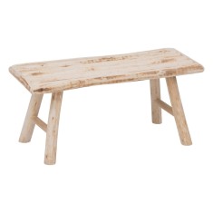 Atmosphera Woody bancuta decorativa din lemn de plop, stil natural, 70x26x31 cm, bej Household NewTrend