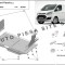 Scut metalic motor Ford Transit Custom fabricat incepand cu 2013 APS-08,061