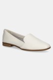 Aldo mocasini de piele VEADITH2.0 femei, culoarea bej, cu toc plat, 13621096