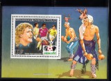 A10 S1 11 - Timbre foarte vechi - Africa Centrala - fotbal - Mexico 1986 - colita