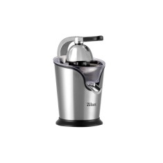 Storcator de citrice Zilan, 500 W, presa electrica, recipient inox, sistem anti-picurare, 2 conuri, antiderapant, Argintiu
