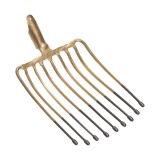 Furcă pentru cartofi, cu 9 coarne, fără coadă, 27 &times; 36&nbsp;cm