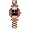 Ceas dama de mana Poedagar Quartz Elegant Casual Fashion 3 ATM Otel Auriu Negru