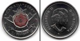 CANADA 2004 25 cents Remember Souvenir, color, America de Nord