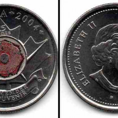 CANADA 2004 25 cents Remember Souvenir, color