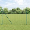 VidaXL &Icirc;ngrădire cu st&acirc;lpi Verde 1.6 x 10 m Oțel