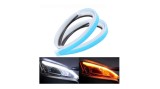 Cumpara ieftin Set 2 Benzi LED Auto Flexibile DRL Lumini de Zi cu Semnalizare Dinamica, Universal