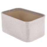 Cumpara ieftin Coș Depozitare Rectangular Eva Poliester 26X17.5X12 Cm &ndash; Crem | Organizatoare Baie